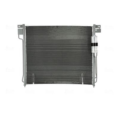 A/C condensator (met droger, (EN) additional fitting elements) past: NISSAN NAVARA NP300, NP300, PATHFINDER III 2.5D/4.0 01.05-