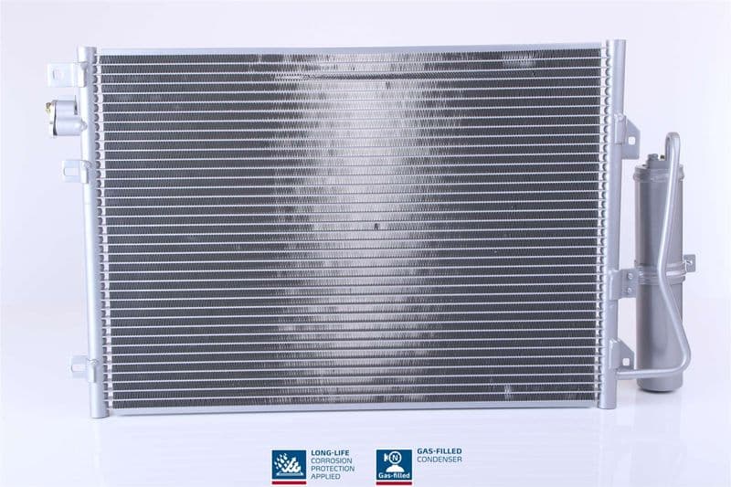 A/C condensator (met droger) past: DACIA LOGAN, LOGAN EXPRESS, LOGAN MCV, SANDERO  LADA LARGUS  RENAULT CLIO II, LOGAN EXPRESS, LOGAN I, SANDERO/STEPWAY I, THALIA I, THALIA II 1.0ALK-1.6LPG 09.98-