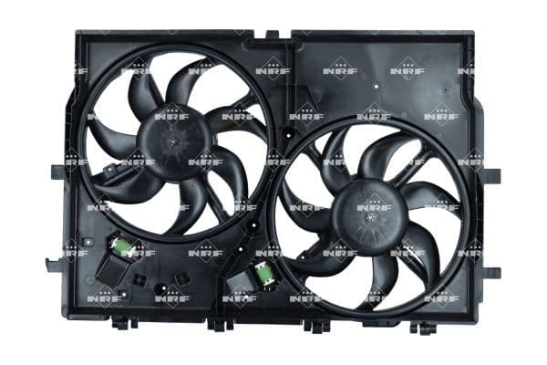 Radiatorventilator (met huisvesting, dubbel) past: CITROEN JUMPER III  FIAT DUCATO  PEUGEOT BOXER 2.0D-3.0D 04.06-