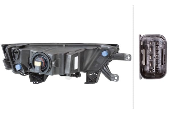 Mistlamp Voor Rechts (H8, met DRL LED) past: SKODA RAPID 03.17-03.22