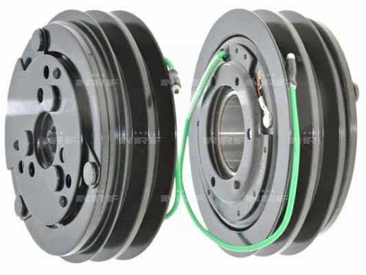 Airco compressor koppeling compleet (GENUINE SANDEN SD510/SD5H14/SD7H15 2 132mm) past: MERCEDES V (638/2)  VOLVO 240, 740, 760, 940, 940 II, 960  FORD FOCUS II, FUSION 1.4LPG-2.4D 04.79-12.19