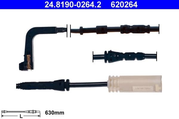 Sensor remblokslijtage Voor past: BMW 1 (E81), 1 (E82), 1 (E87), 1 (E88), 3 (E90), 3 (E91), 3 (E92), 3 (E93) 1.6-3.0D 06.04-12.13