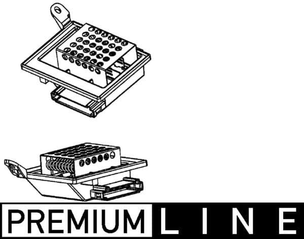 Lucht blazer regelelement (weerstand) past: MERCEDES VIANO (W639), VITO / MIXTO (W639), VITO (W639) 2.1D-Electric 09.03-