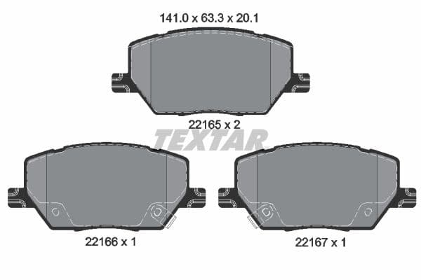 Remblokken set Voor , past: FIAT 500X  JEEP COMPASS, RENEGADE 1.0-2.4 07.14-