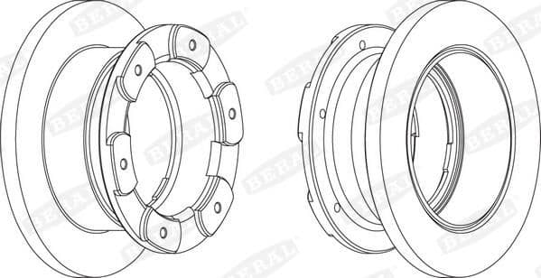 Brake disc achter Links/Rechts (305mmx22mm) past: IVECO DAILY III 11.01-04.06
