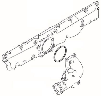 Gasket, intake manifold housing