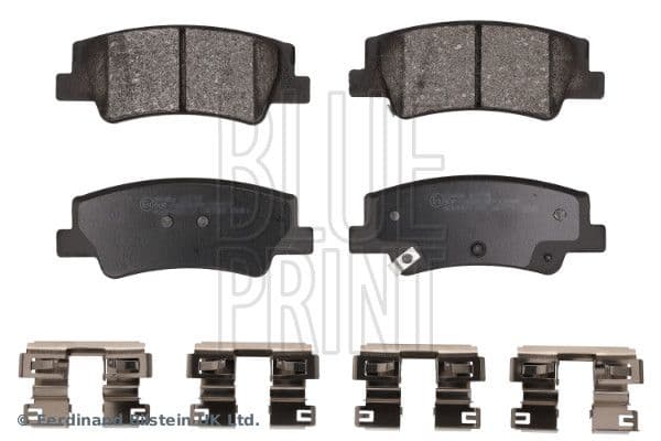 Remblokken set Achter (met een dempingskussen), past: HYUNDAI SONATA VIII, TUCSON  KIA NIRO II, SPORTAGE V 1.6-Electric 01.20-