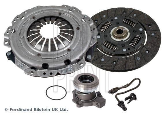 Koppelingskit met hydraulisch lager (met centrale koppeling slave cilinder, 206mm) past: ALFA ROMEO 159  FIAT CROMA  OPEL ASTRA H, ASTRA H GTC, CORSA D, MERIVA B, SIGNUM 1.4-1.8LPG 06.05-03.17