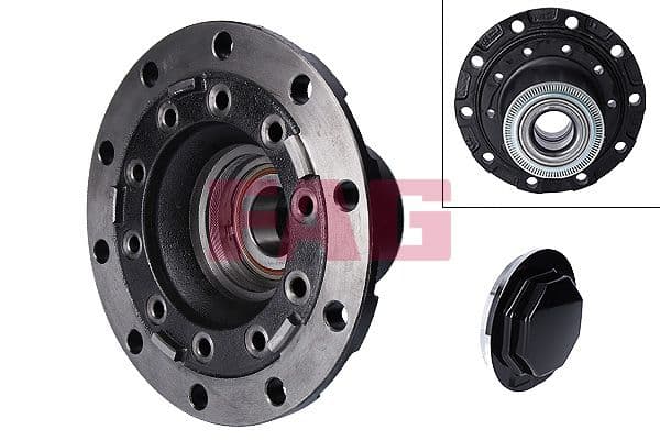 Wheel hub Voor (met een lager) past: SCANIA 4, 4 BUS, F, G I, K I, N BUS, P I, R I, T, ARA, ASA