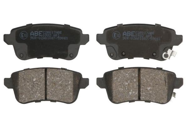 Remblokken set Achter , past: RENAULT CAPTUR II, FLUENCE, ZOE 1.0-Electric 06.12-