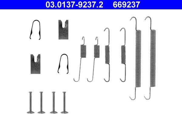 Accessory Kit, brake shoes
