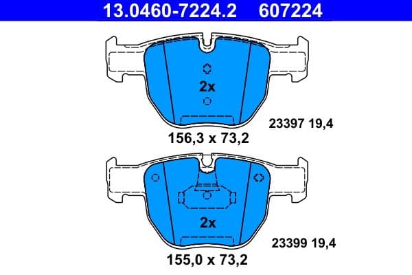 Remblokken set Voor , past: LAND ROVER RANGE ROVER III 3.0D-4.4 03.02-08.12