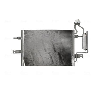 A/C condensator (met droger, (EN) additional fitting elements) past: OPEL MERIVA A 1.4-1.8 05.03-05.10