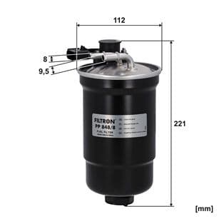 Brandstoffilter past: FORD RANGER IV, TOURNEO CONNECT V408 NADWOZIE WIELKO, TRANSIT CONNECT, TRANSIT CONNECT V408  FORD USA RANGER  VW AMAROK 1.5D/2.0D/3.0D 05.18-