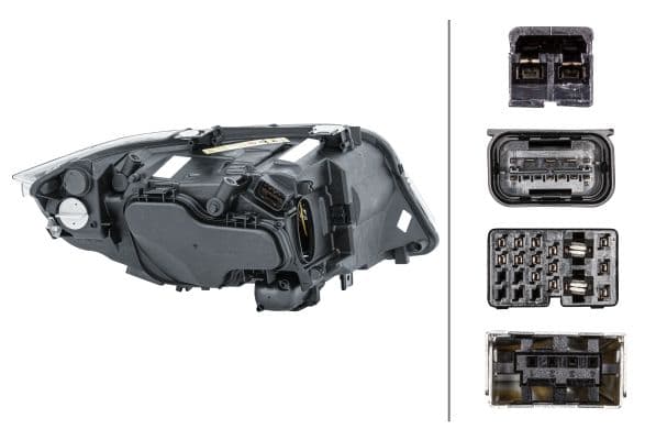 Koplamp Links (D1S/H7/PY21W, elektrisch, met motor) past: BMW 3 E90, E91 12.04-07.08