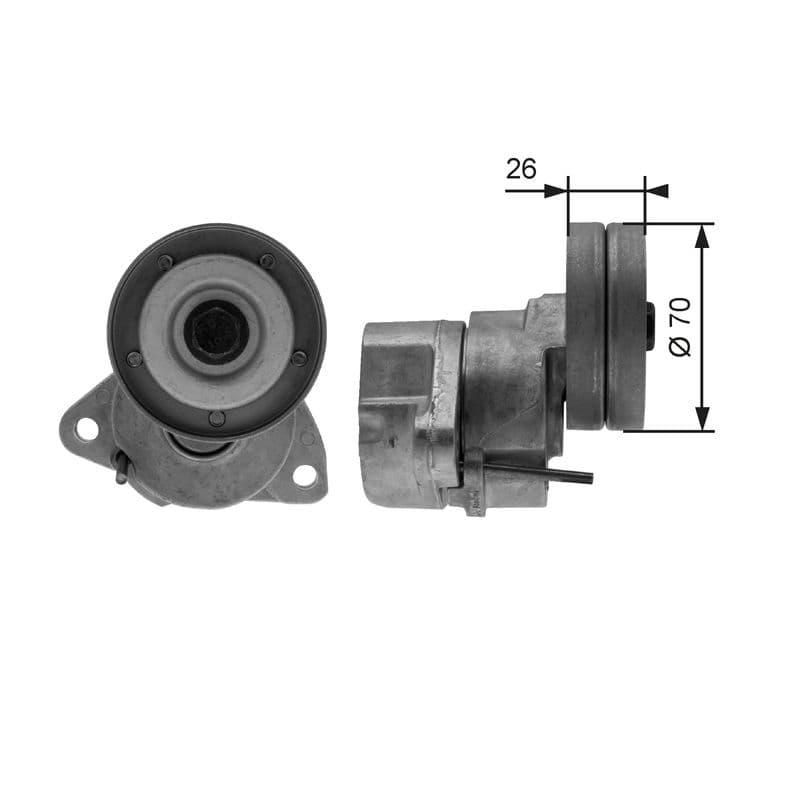 Tensioner Pulley, V-ribbed belt
