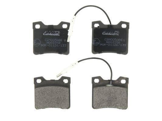 Remblokken set Achter , past: MERCEDES V (638/2), VITO (W638)  AUDI 80 B2  PEUGEOT 406 1.8-2.8 02.86-10.04