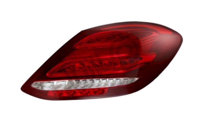 Achterlicht Rechts (LED, kleur indicator geel, kleur van het glas transparant) past: MERCEDES C-KLASA W205 Saloon 12.13-12.18
