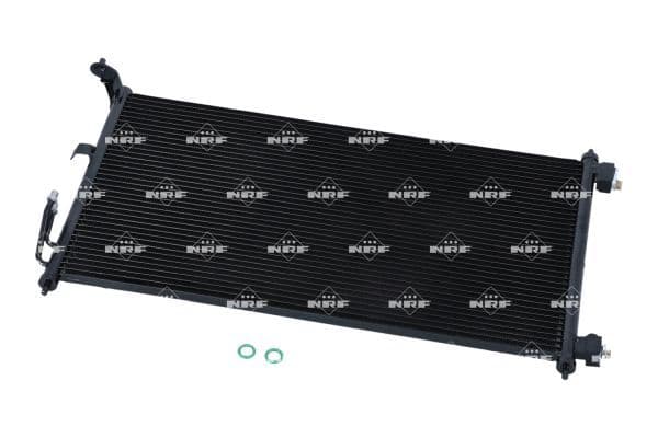 A/C condensator past: NISSAN JUKE, MICRA C+C III, MICRA III, NOTE, TIIDA 1.2-1.8 01.03-12.19