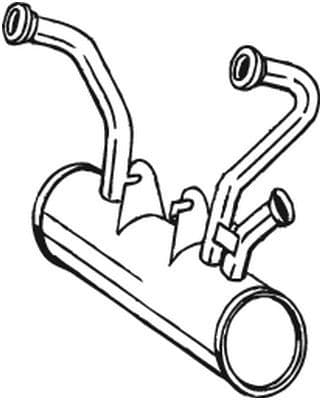 Uitlaatsysteem voorste demper past: CITROEN 2 CV, ACADIANE 0.6 02.70-07.90