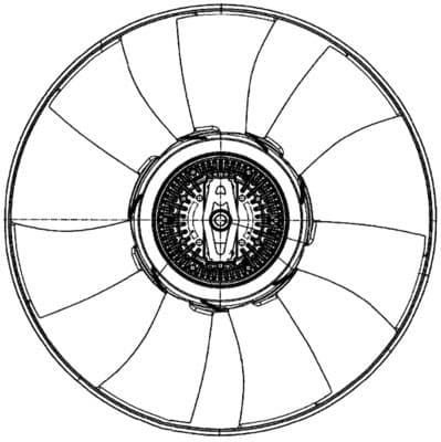 Ventilatorkoppeling past: VW CRAFTER 30-35, CRAFTER 30-50 2.0D 05.11-12.16