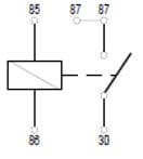 GP relais (24V, 20A) past: MAN SD, SL, SÜ  MERCEDES O 302 11.64-09.89