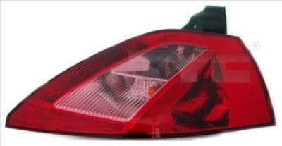 Achterlicht Rechts (kleur indicator wit, kleur van het glas red) past: RENAULT MEGANE II Hatchback 11.02-12.05