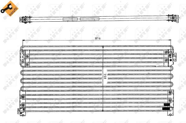 Radiator montage Top past: MAN