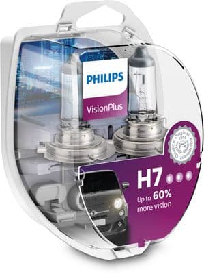 Gloeilamp (Set 2pcs) H7 12V 55W PX26D VisionPlus Plus 60%