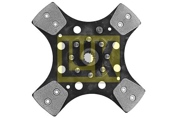 Koppelingsplaat/plaat keramiek (280mm  aantal peddels: 4) past: DEUTZ FAHR 75 F KEYLINE  HUERLIMANN 70, 70 E, 75  LAMBORGHINI 75 2WD, 75 P, 70, 70 E, 75  SAME 75, 75 P, 603, 70