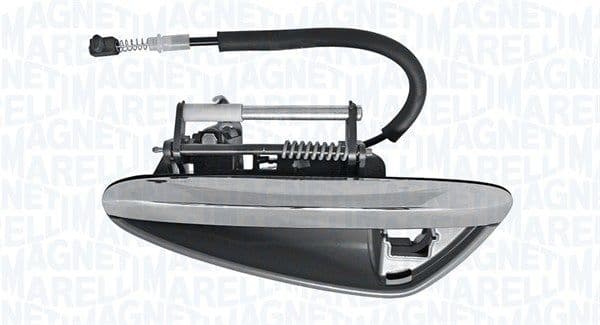 Door handle Voor Links (extern, chroom/zwart) past: ALFA ROMEO 159 1.8-3.2 06.05-12.12