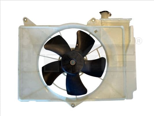 Radiatorventilator Rechts (met huisvesting) past: TOYOTA YARIS, YARIS VERSO 1.3/1.4D/1.5 08.99-11.05