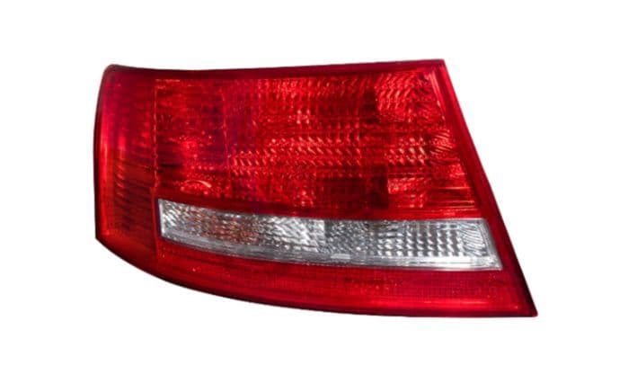 Achterlicht Links (kleur indicator wit, kleur van het glas red) past: AUDI A6 C6 Saloon 05.04-10.08
