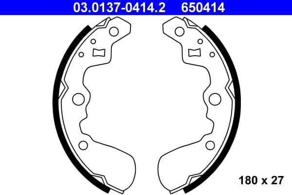 Brake shoe set