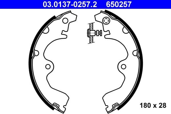 Brake shoe set