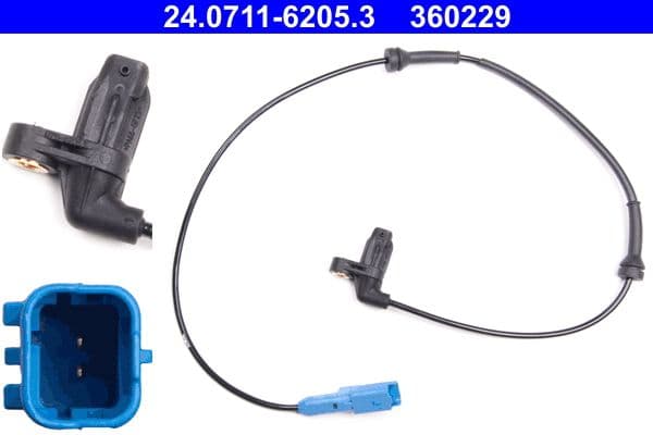 Sensor, wheel speed