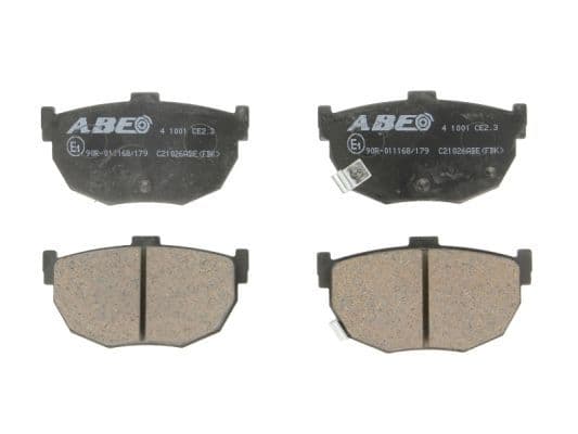 Remblokken set Achter , past: HYUNDAI COUPE I, COUPE II, ELANTRA III, ELANTRA IV, GETZ, LANTRA I, LANTRA II, TIBURON  KIA CERATO I, CERATO II, CERATO KOUP III  NISSAN 240SX, 280ZX 1.1-3.0 01.83-