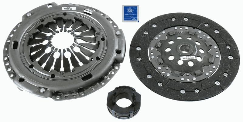 Koppelingskit met lager (225mm) past: SEAT TOLEDO II  VW BORA, BORA I, GOLF IV, NEW BEETLE 2.3 08.97-09.10