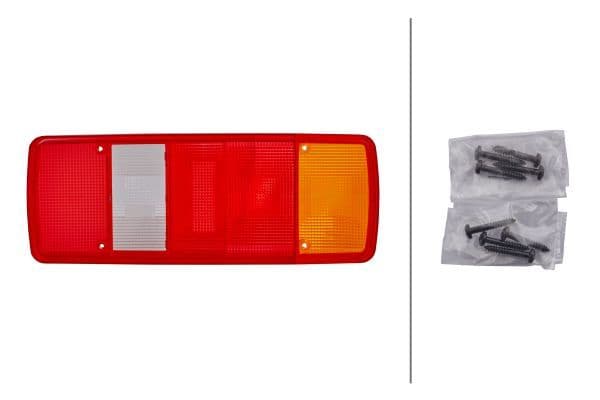 Lampenkap, achter Links/Rechts (indicator, mistlampen, positielichten, STOP-lampje) past: MAN EL, EM, F2000, F90, F90 UNTERFLUR, G, G90, L2000, LION´S COACH, LION´S COMFORT, LION´S STAR 10.75-