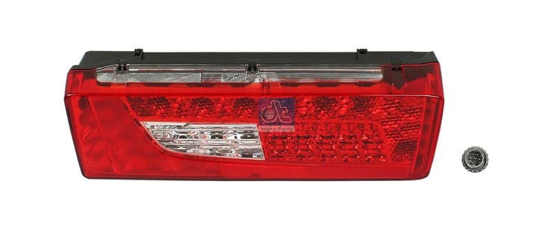 Achterlicht Links (LED, 24V, met plaatverlichting) past: SCANIA G II, L, P II, R II, S 09.16-