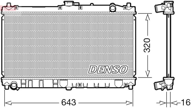 Motorradiator past: MAZDA MX-3, MX-5 II 1.6/1.8 11.93-10.05