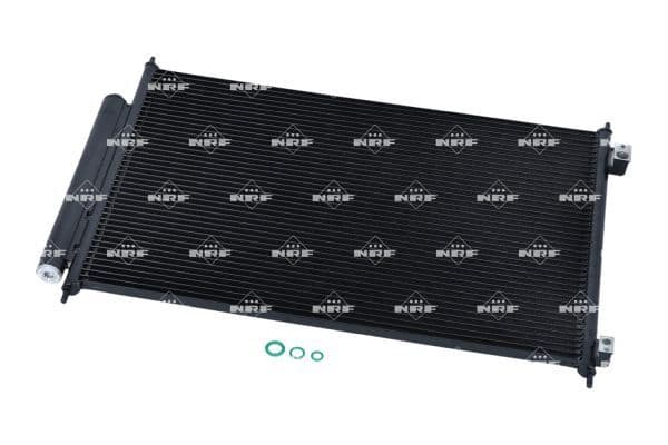 A/C condensator (met droger) past: NISSAN X-TRAIL, X-TRAIL II 2.0/2.0D/2.5 03.07-02.14