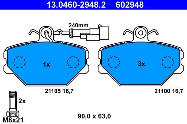Brake Pad Set, disc brake