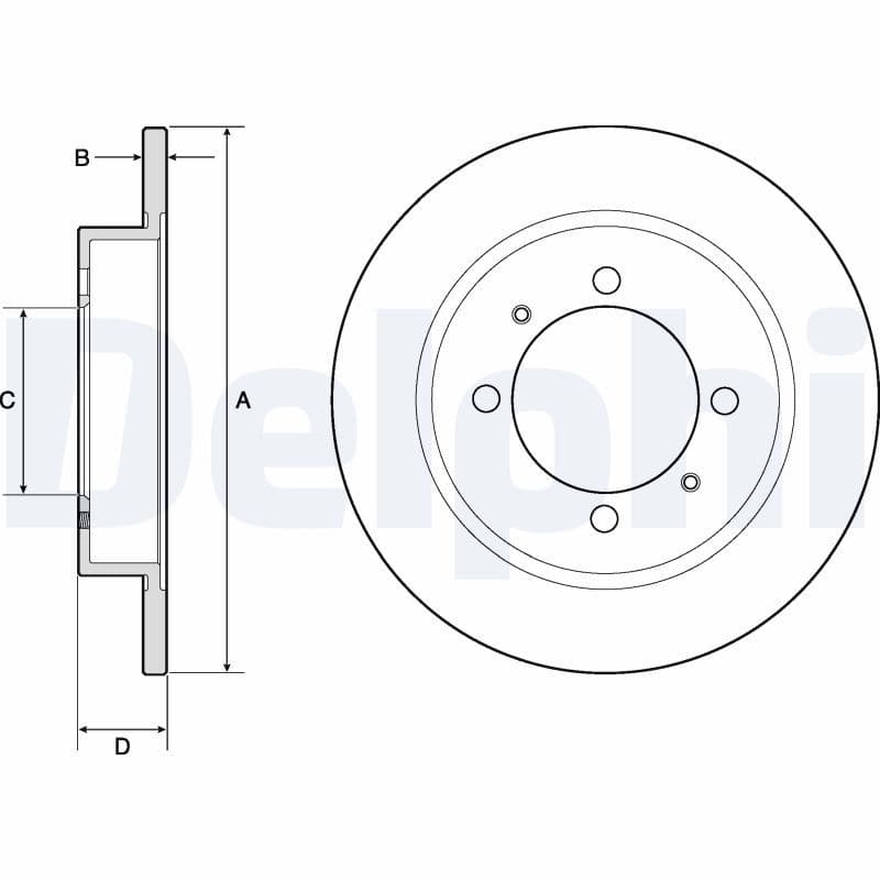 Remschijf set (2 stuks) Achter Links/Rechts past: VOLVO S40 I, V40  MITSUBISHI CARISMA, LANCER V, SPACE STAR 1.3-2.0 01.94-06.06