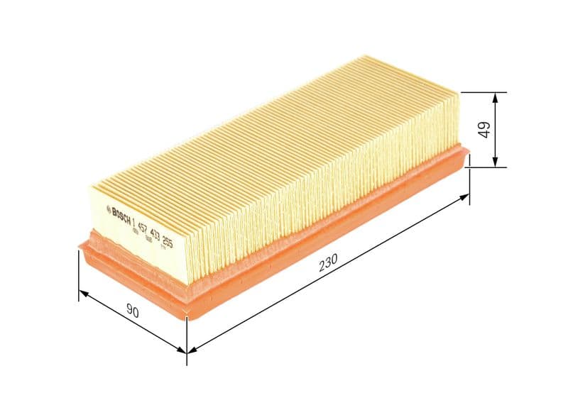 Luchtfilter (Patroon) past: FIAT CINQUECENTO, PANDA, PUNTO, SEICENTO / 600  LANCIA Y 1.0/1.1/1.2 05.86-01.10