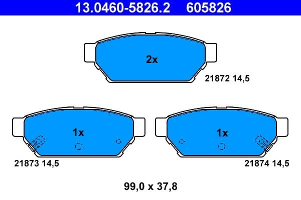 Brake Pad Set, disc brake