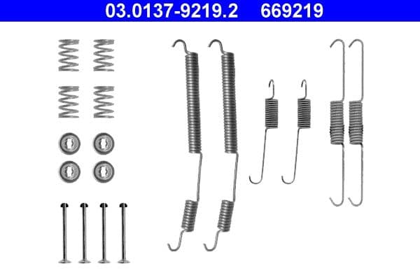 Accessory Kit, brake shoes