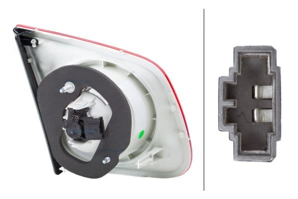 Achterlicht Rechts (binnen, P21W, kleur indicator wit, kleur van het glas red, achteruitrijlicht) past: VW JETTA III Saloon 08.05-10.10