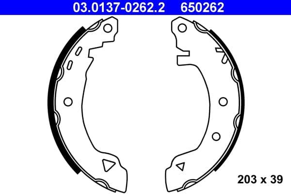 Brake shoe set