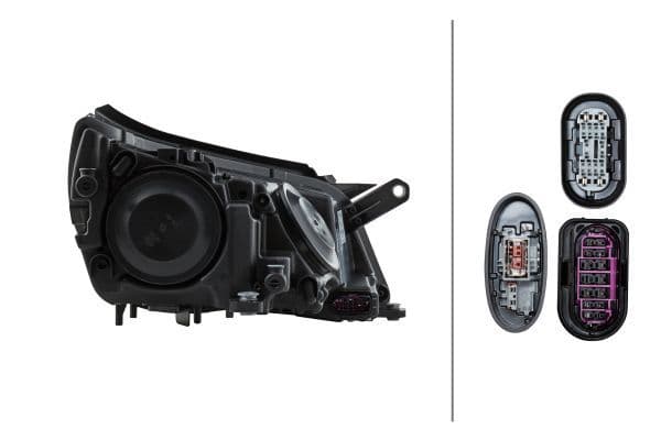 Koplamp Links (D1S/H7/PY21W/W5W, elektrisch, met motor, kleur invoegen: verchroomd) past: VW TIGUAN I 09.07-04.11